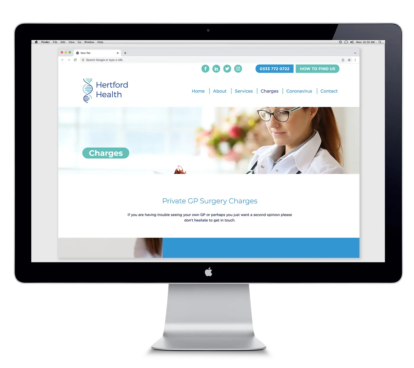 HertsGP website design