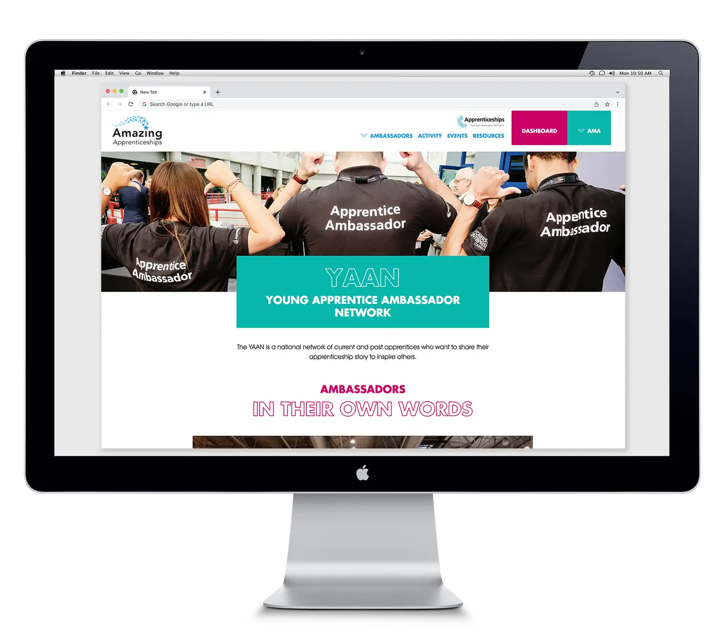 Amazing Apprenticeships website development