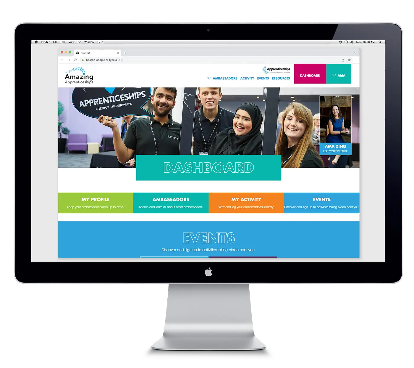 Amazing Apprenticeships web development