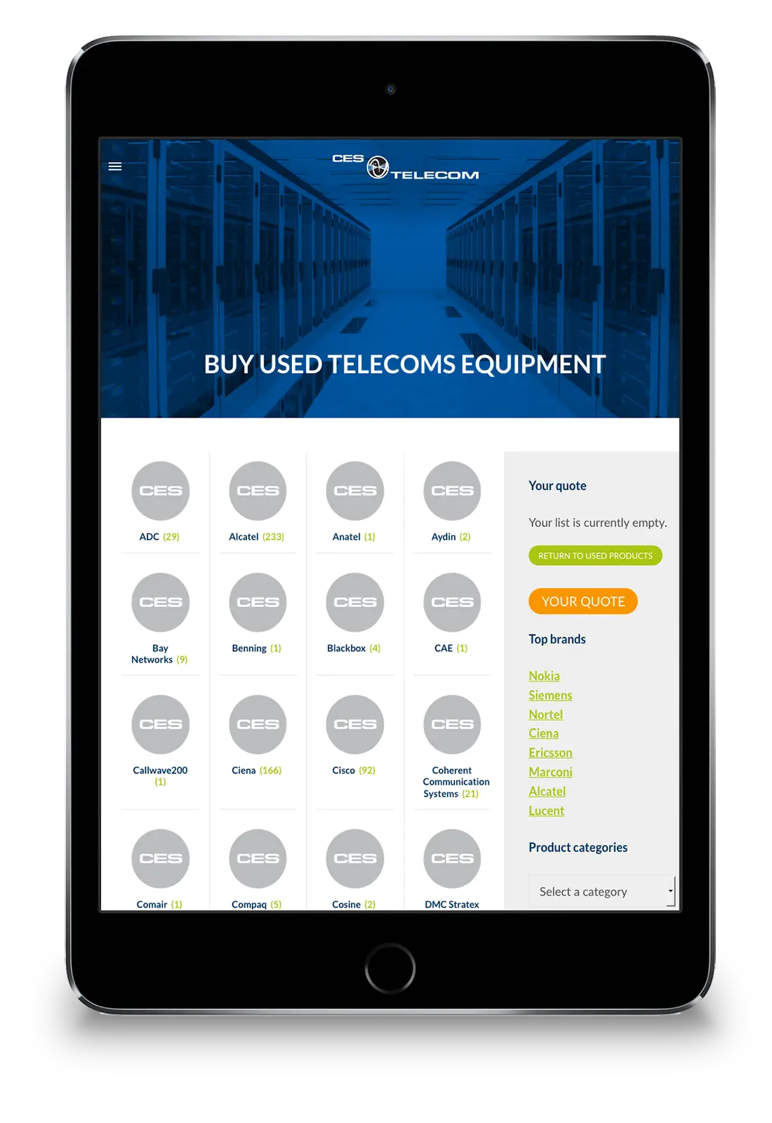 CES wordpress design
