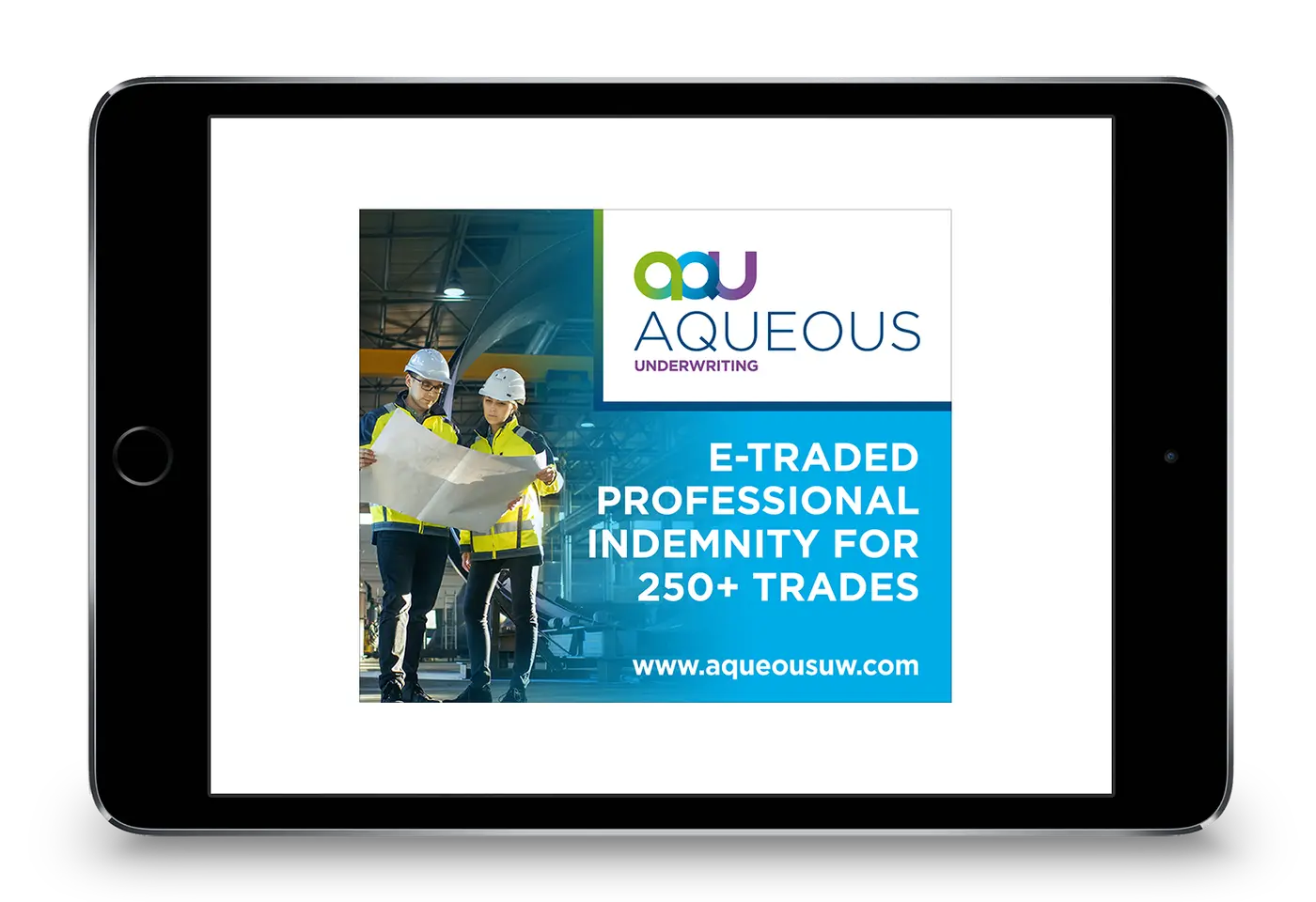 Aqueous online adverts
